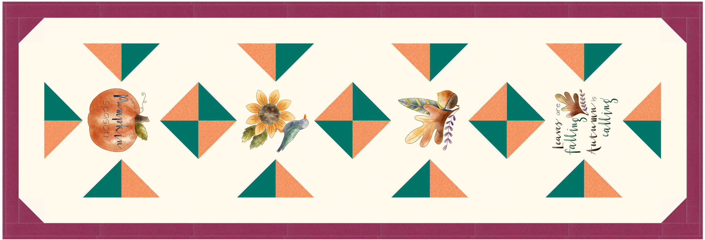 Harvest Blessings Table Runner Kit - Jacquelynne Steves