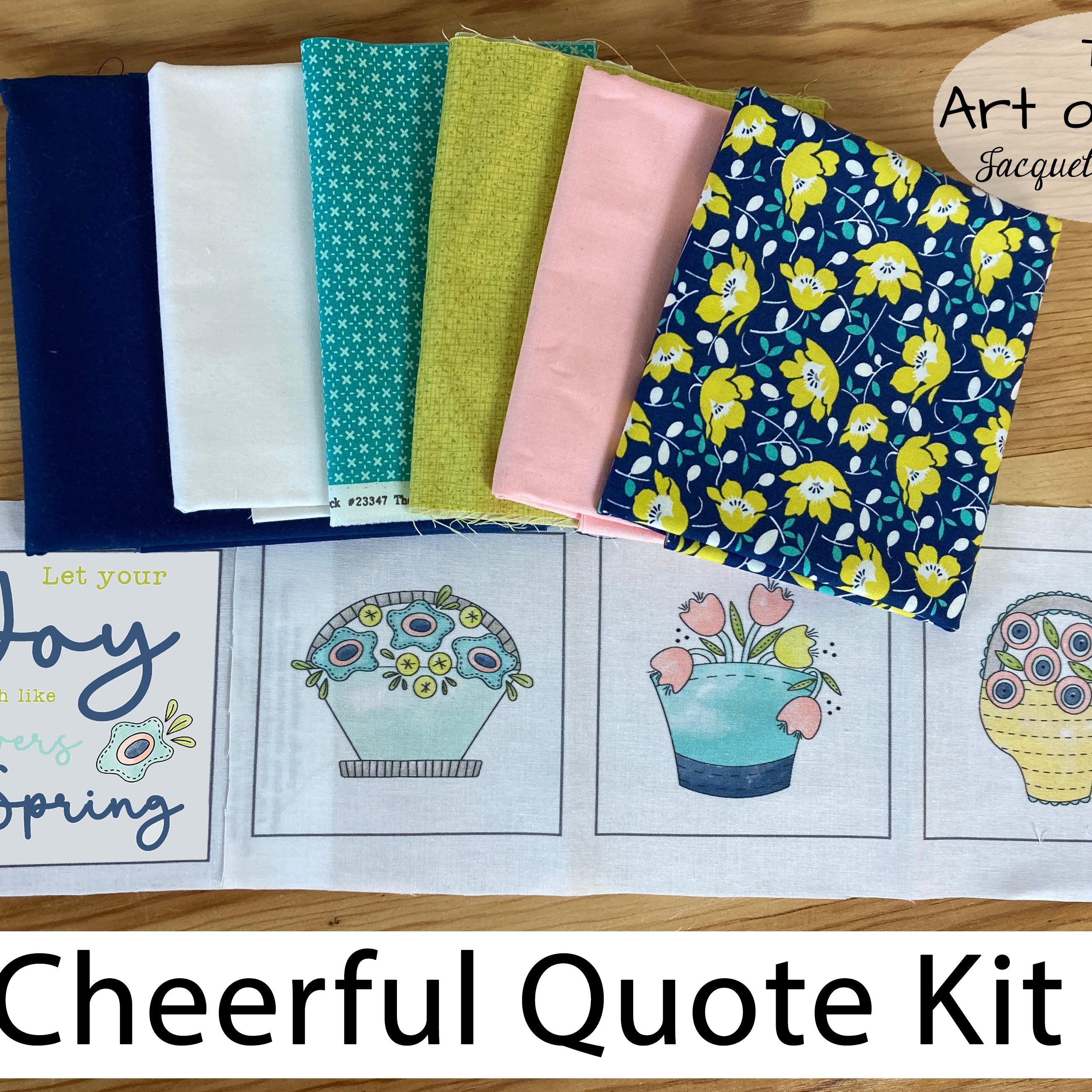 Joyful Spring Quilt Kit with Pre-Printed Panels - Jacquelynne Steves