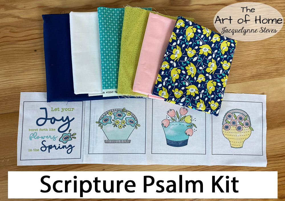 Joyful Spring Quilt Kit with Pre-Printed Panels - Jacquelynne Steves