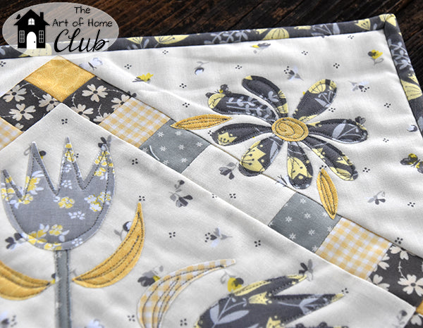 Little Bit Baltimore Quilt, Wall Hanging, and Candle Mat Pattern - Digital - Jacquelynne Steves