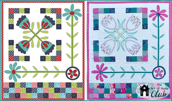 Little Bit Baltimore Quilt, Wall Hanging, and Candle Mat Pattern - Digital - Jacquelynne Steves