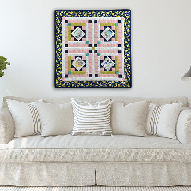 Joyful Spring Quilt Kit with Pre-Printed Panels - Jacquelynne Steves