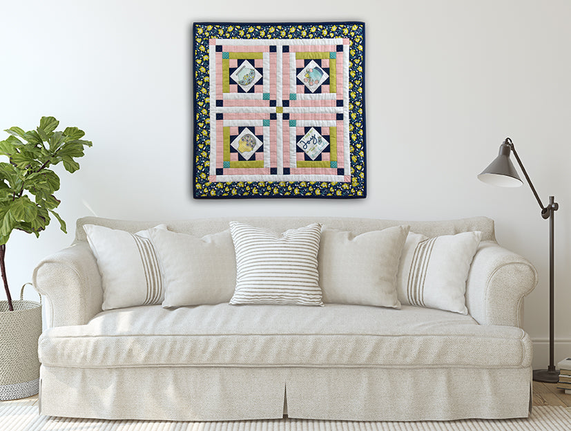 Joyful Spring Quilt Kit with Pre-Printed Panels - Jacquelynne Steves