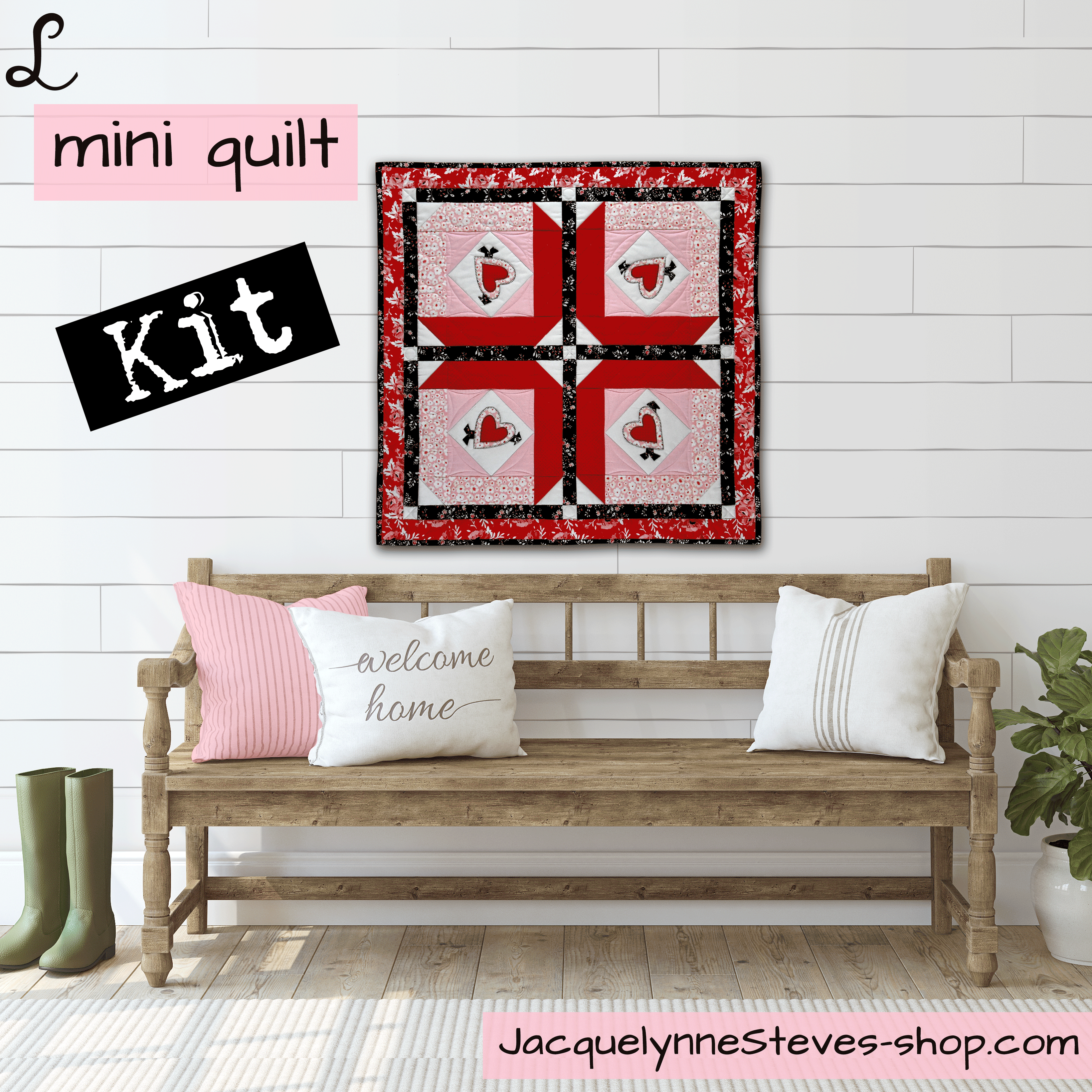 Love You! Little Quilt KIT - Jacquelynne Steves