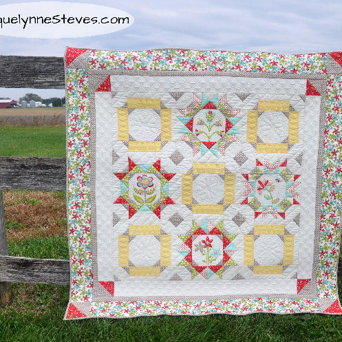 Maggie's First Dance Block of the Month Quilt Pattern - Digital - Jacquelynne Steves