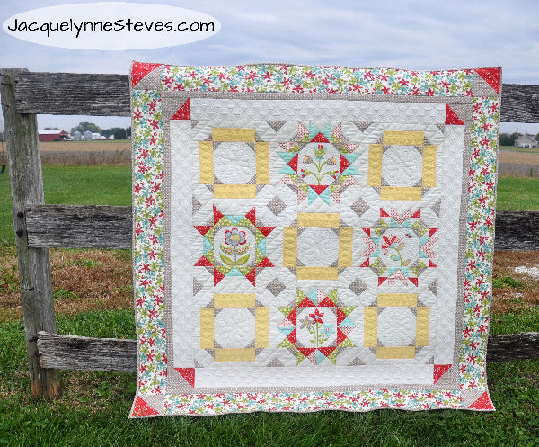 Maggie's First Dance Block of the Month Quilt Pattern - Digital - Jacquelynne Steves
