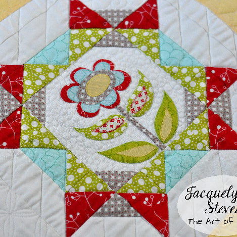 Maggie's First Dance Block of the Month Quilt Pattern - Digital - Jacquelynne Steves