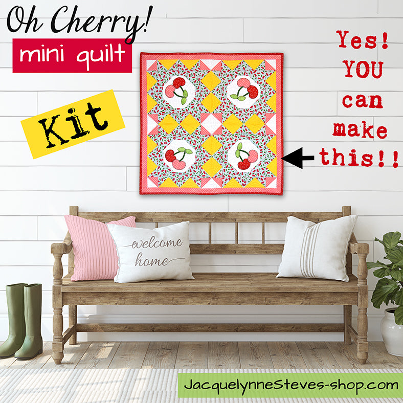 Oh, Cherry!  Little Quilt Kit - Jacquelynne Steves