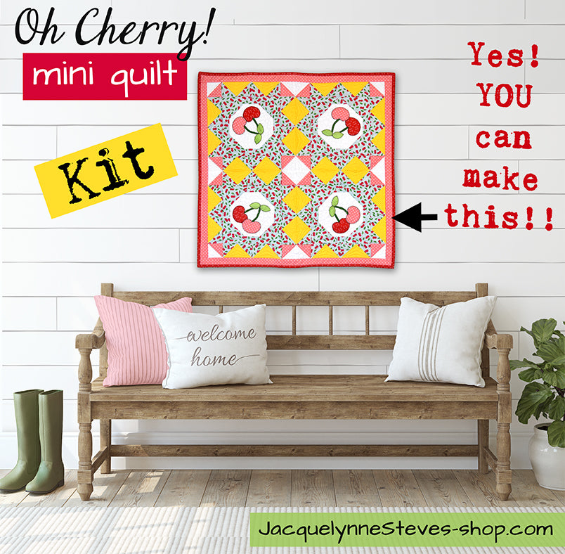 Oh, Cherry!  Little Quilt Kit - Jacquelynne Steves