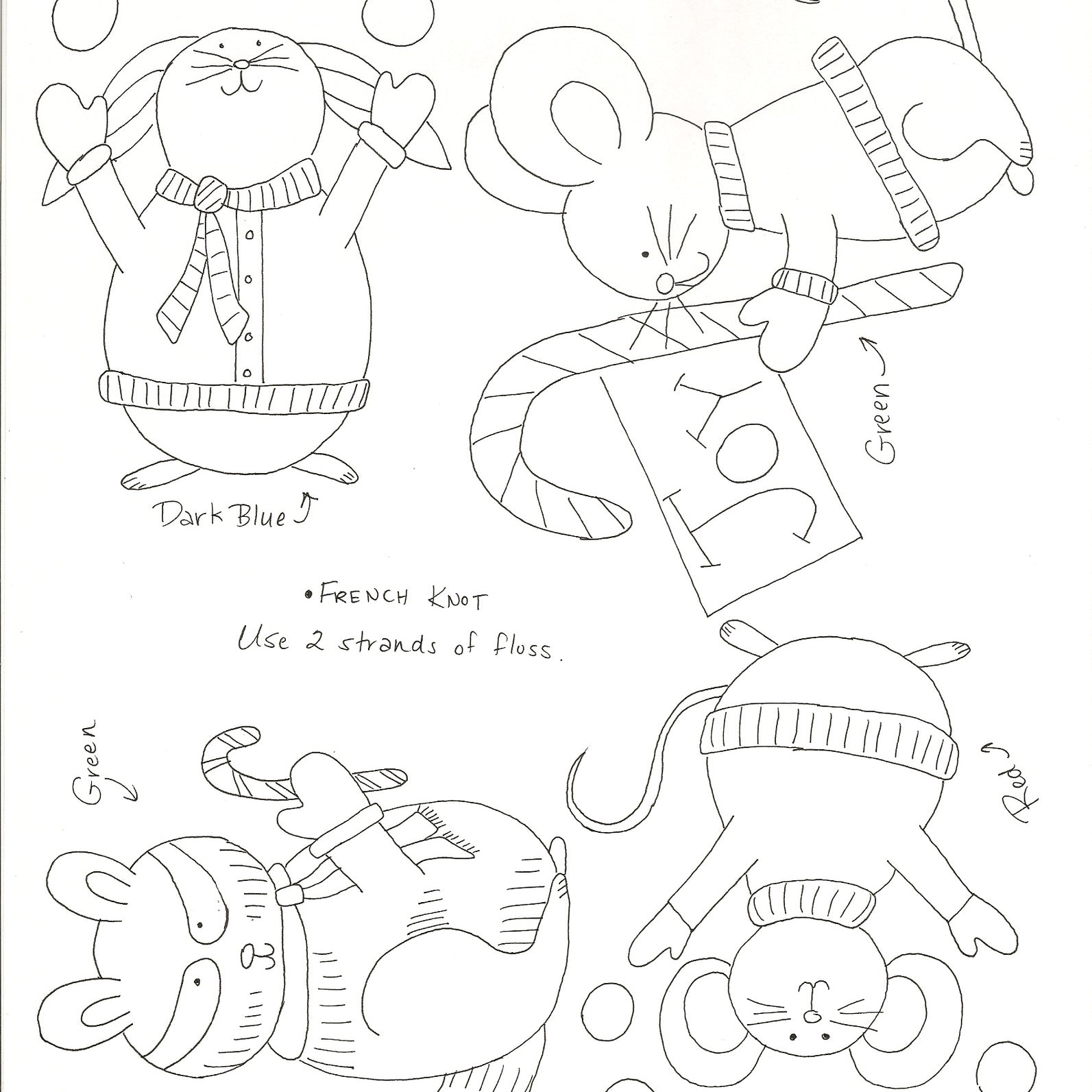 Winter Friends Machine Embroidery - Digital Files - Jacquelynne Steves