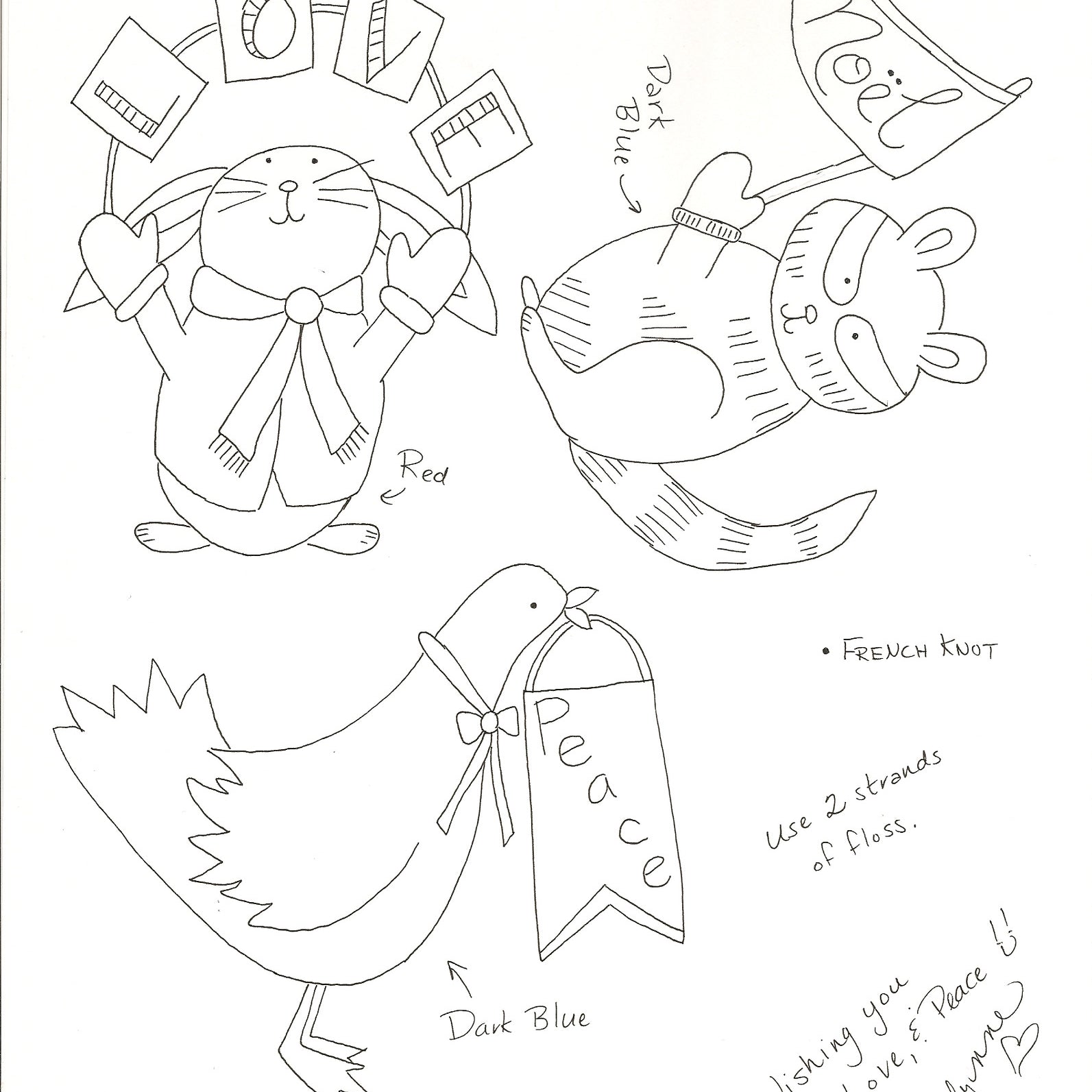 Winter Friends Machine Embroidery - Digital Files - Jacquelynne Steves