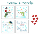 Snowmen & Silent Night Fabric Panels with Buttons! - Jacquelynne Steves