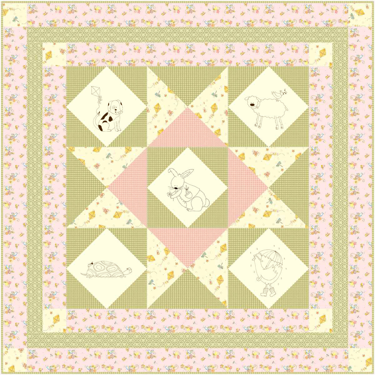 A Beautiful Day Quilt Pattern - Digital - Jacquelynne Steves