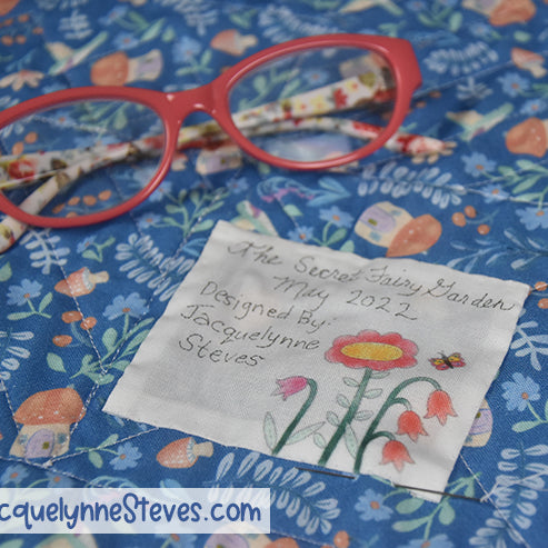 The Secret Fairy Garden Quilt Labels - Jacquelynne Steves