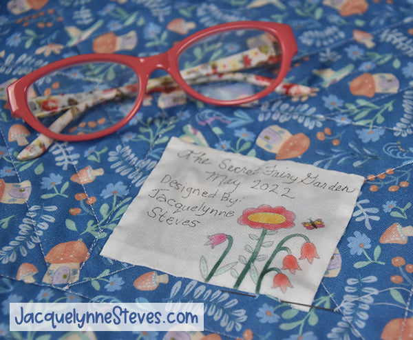 The Secret Fairy Garden Quilt Labels - Jacquelynne Steves