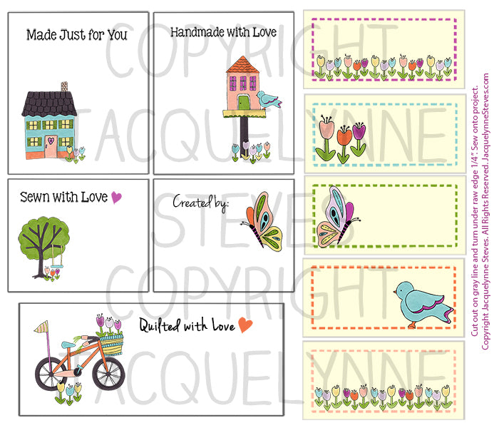 My Hometown Quilt Labels - Jacquelynne Steves