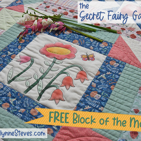 Secret Fairy Garden Fabric Kit with Pre-Printed Panels - Jacquelynne Steves
