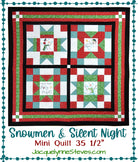 Snowmen & Silent Night Sew Along Table Topper Pattern - Digital - Jacquelynne Steves