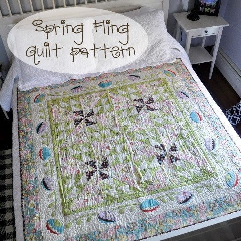 Spring Fling Quilt Pattern - Digital - Jacquelynne Steves