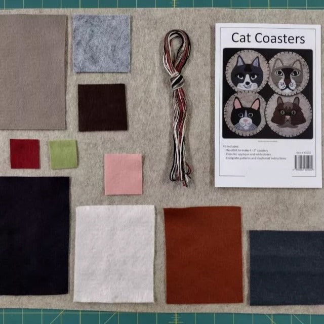 Cat Coasters & Ornaments Kit - Jacquelynne Steves