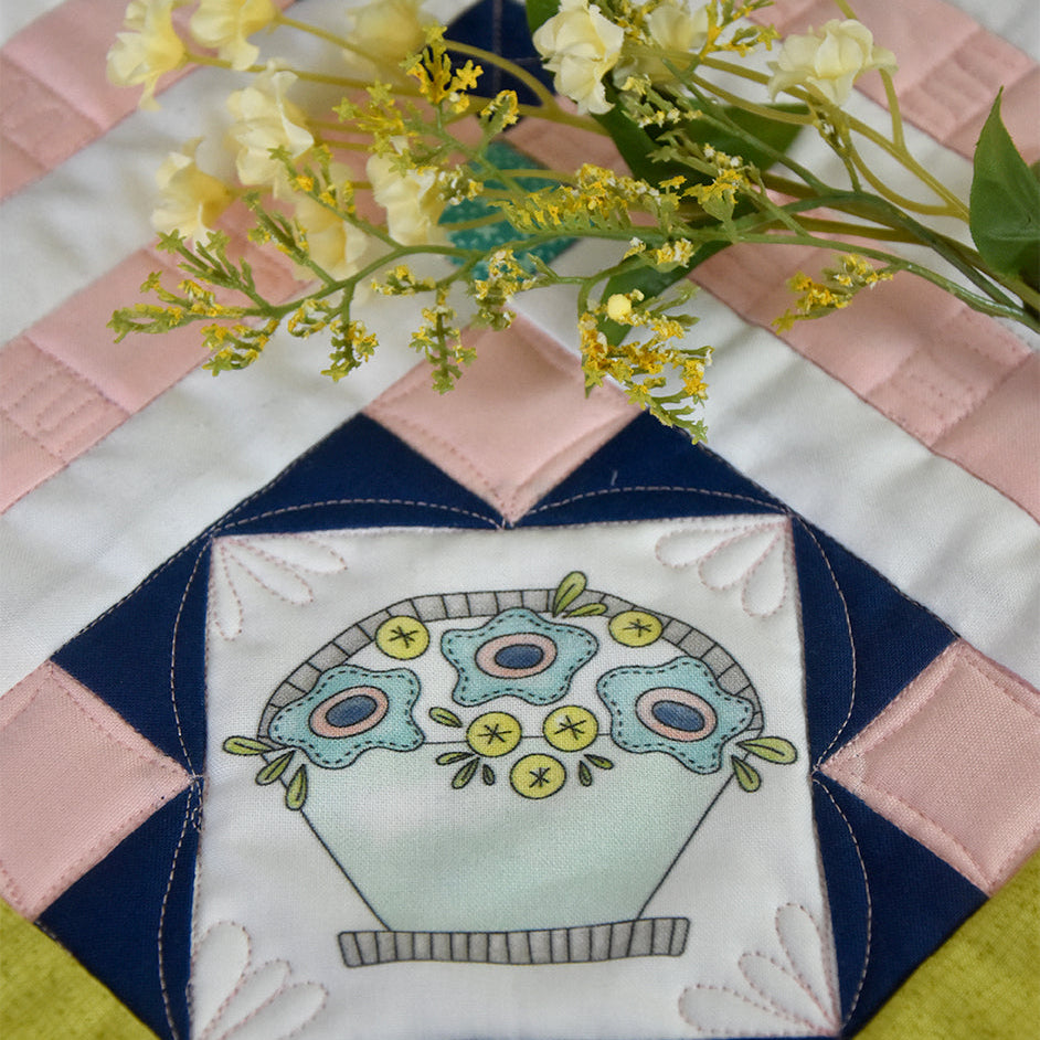 Joyful Spring Table Topper Digital Pattern - Jacquelynne Steves