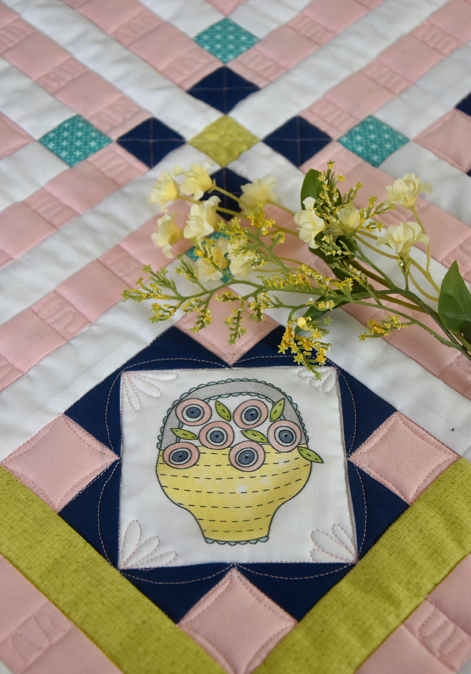 Joyful Spring Quilt Kit with Pre-Printed Panels - Jacquelynne Steves