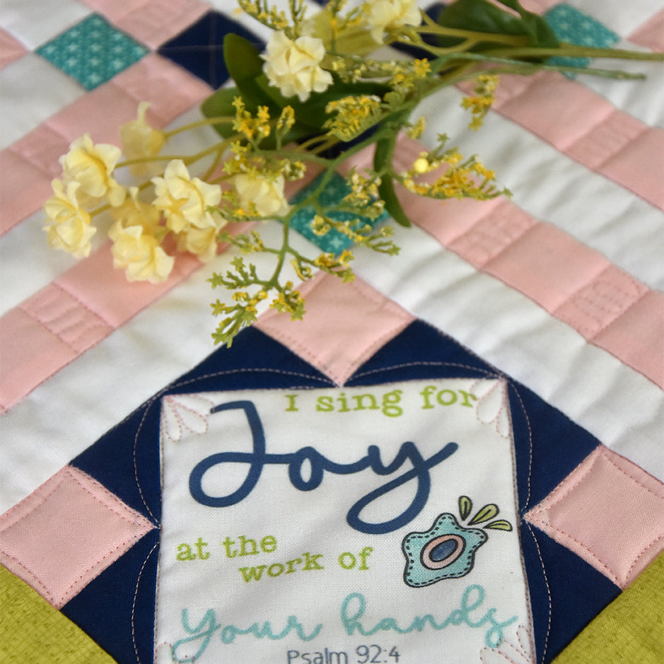 Joyful Spring Table Topper Digital Pattern - Jacquelynne Steves