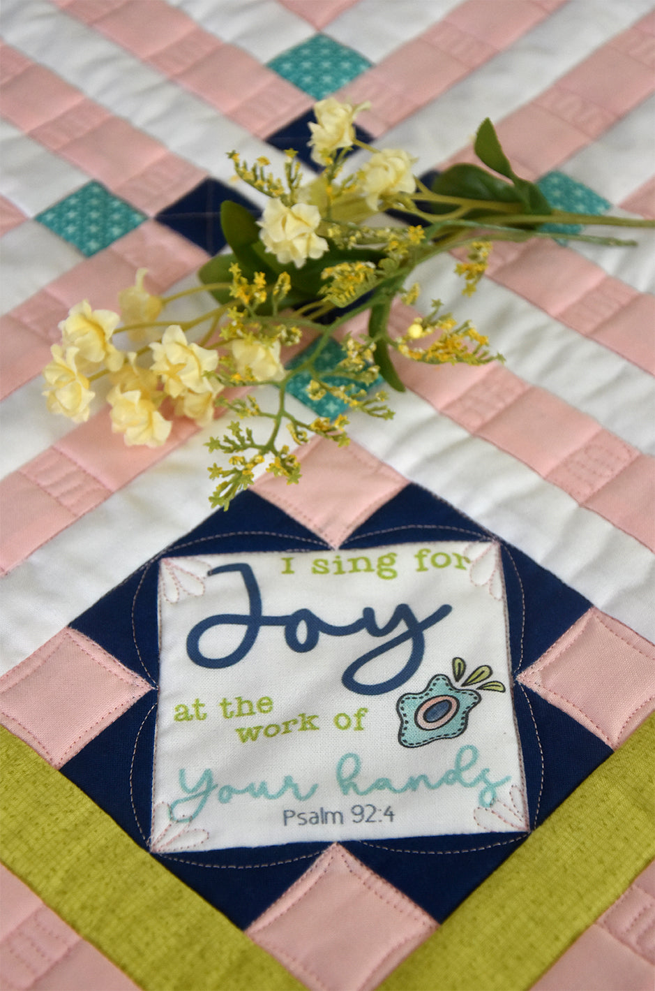 Joyful Spring Quilt Kit with Pre-Printed Panels - Jacquelynne Steves