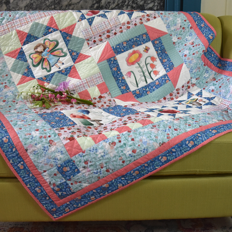 The Secret Fairy Garden Quilt Pattern - Digital - Jacquelynne Steves