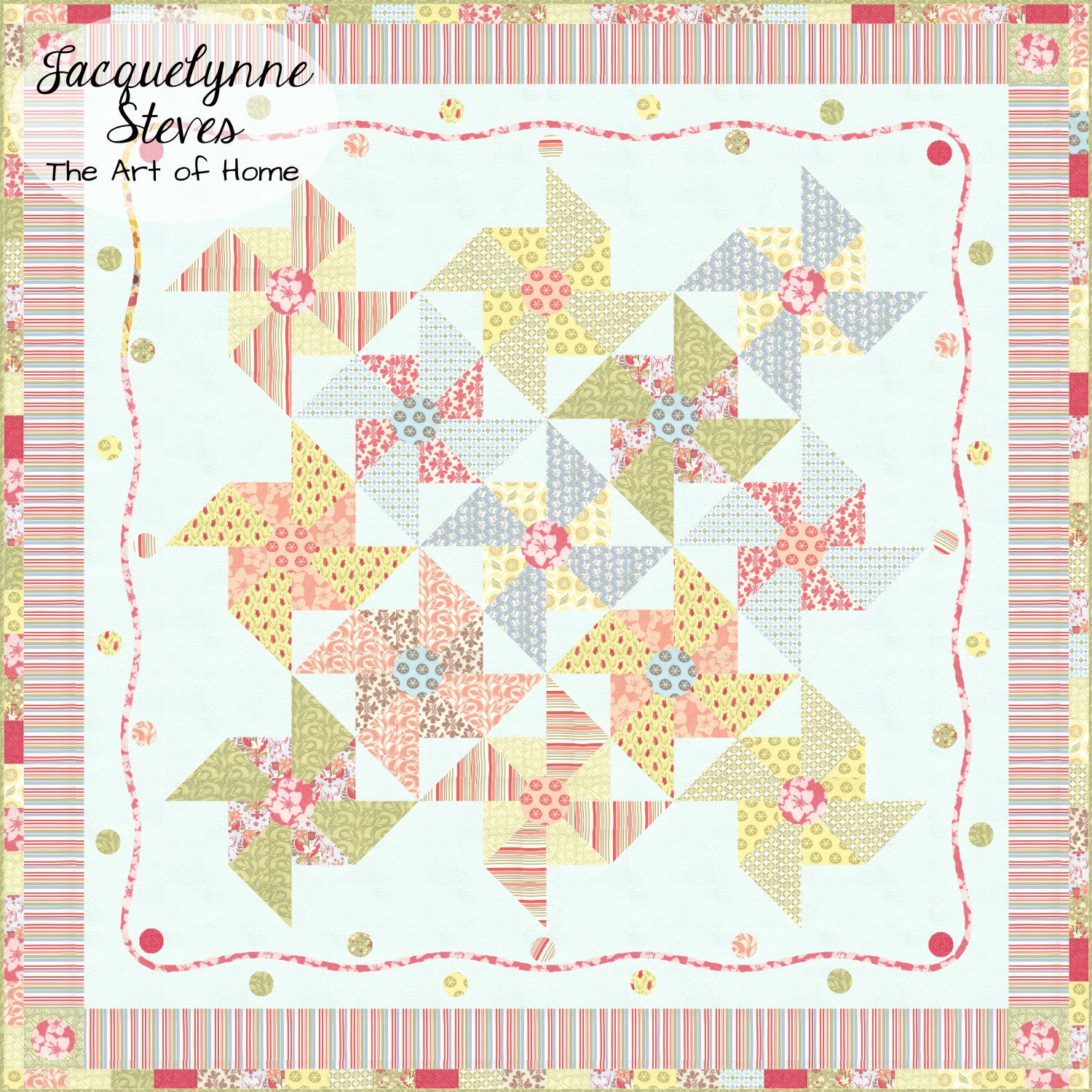 Merry Go Round Quilt Pattern - Digital - Jacquelynne Steves