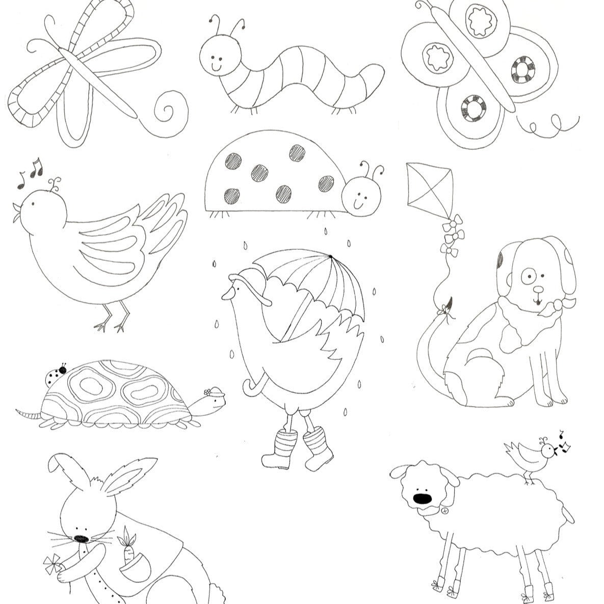 A Beautiful Day Machine Embroidery - Digital Files - Jacquelynne Steves