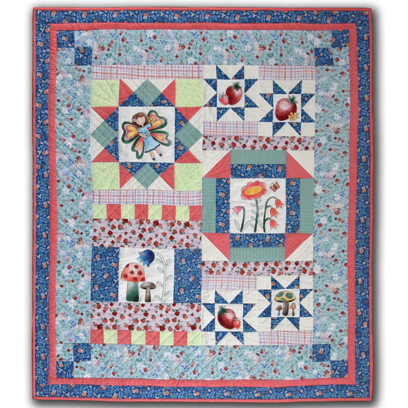 The Secret Fairy Garden Quilt Pattern - Digital - Jacquelynne Steves