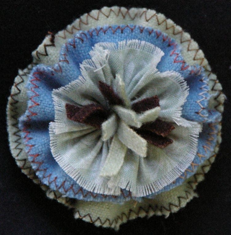 Ruffled Flower Pin Pattern - Jacquelynne Steves
