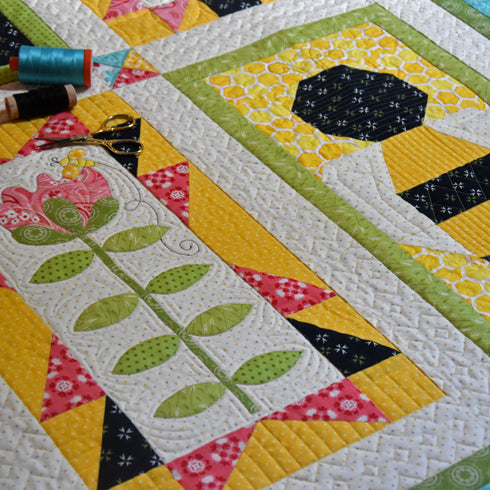 Save the Bees Block of the Month Quilt Pattern - Digital - Jacquelynne Steves