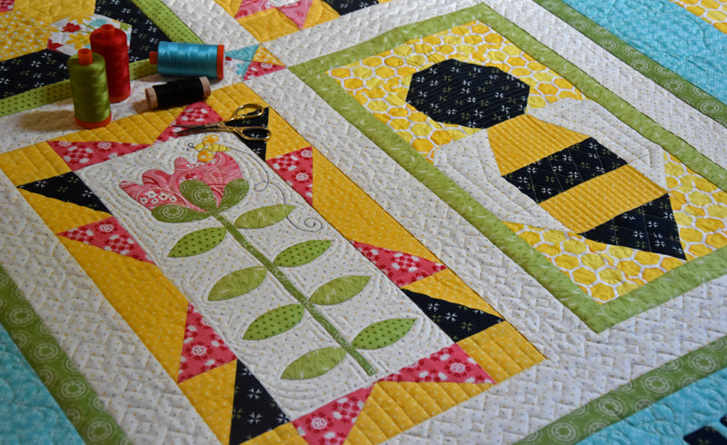 Save the Bees Block of the Month Quilt Pattern - Digital - Jacquelynne Steves