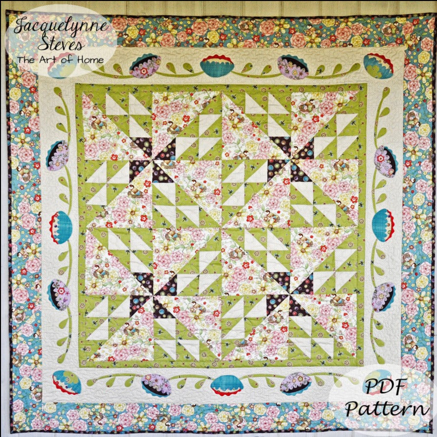 Spring Fling Quilt Pattern - Digital - Jacquelynne Steves
