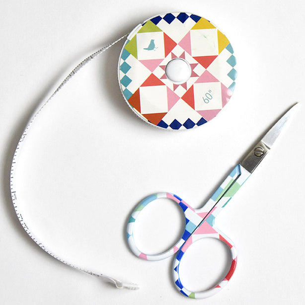 Quilt Lovers Scissor and Tape Measure Duo - Jacquelynne Steves