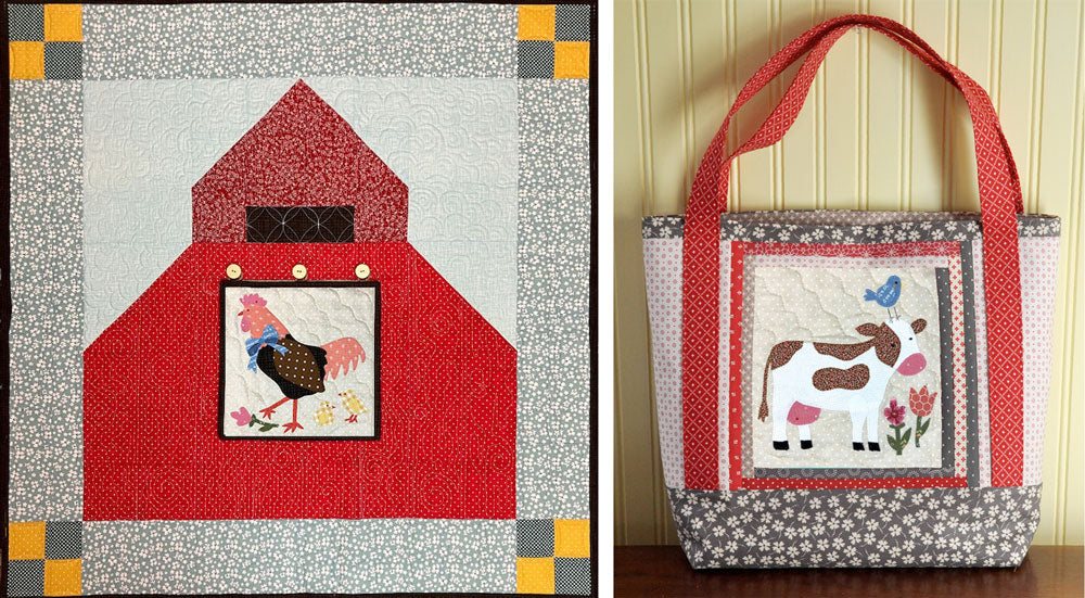 The Little Farm – wall hanging and tote – The Art of Home Club