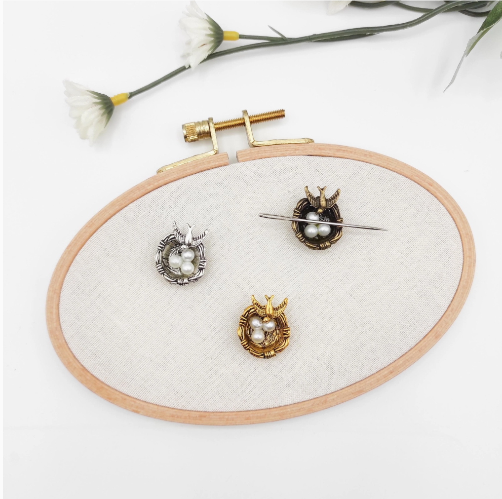 Bird and Nest Magnetic Needle Minder - The Art of Home - Jacquelynne Steves