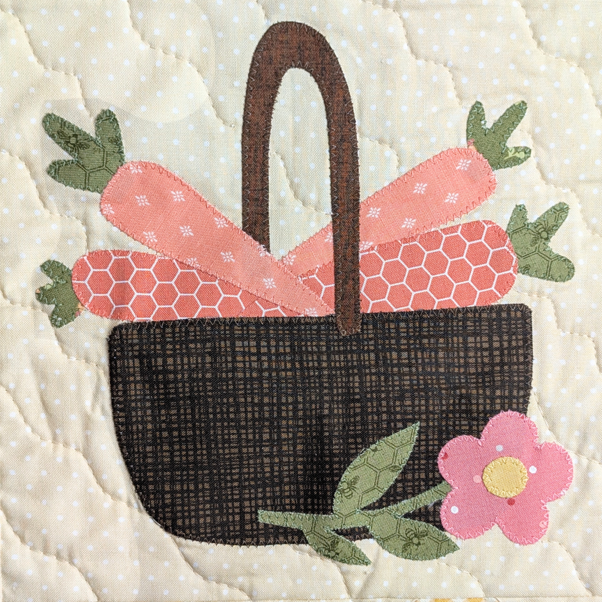 The Little Farm – harvest basket applique – The Art of Home Club