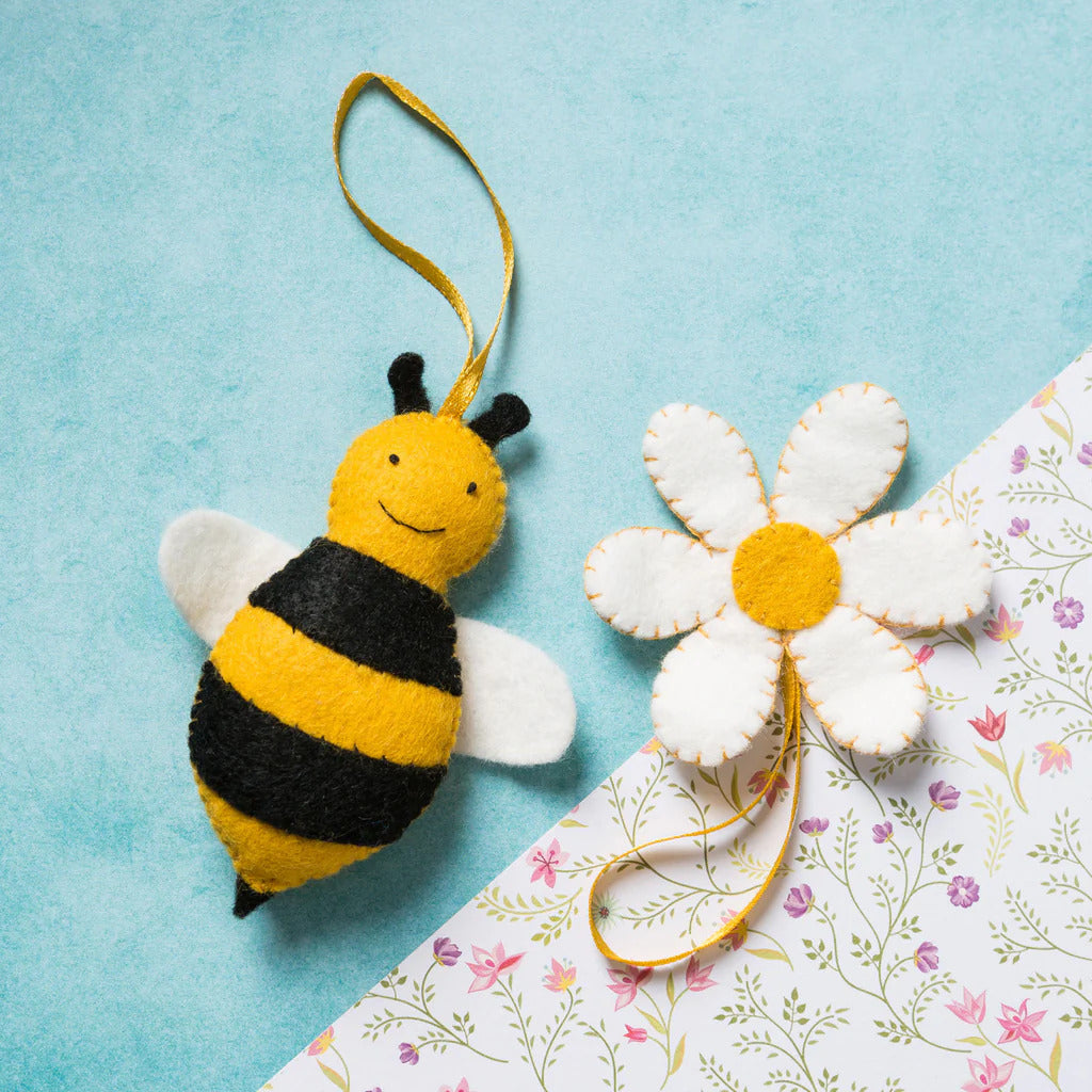 Bee & Flower Felt Ornament Kit - The Art of Home - Jacquelynne Steves
