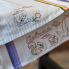 Two hand embroidered tea towels