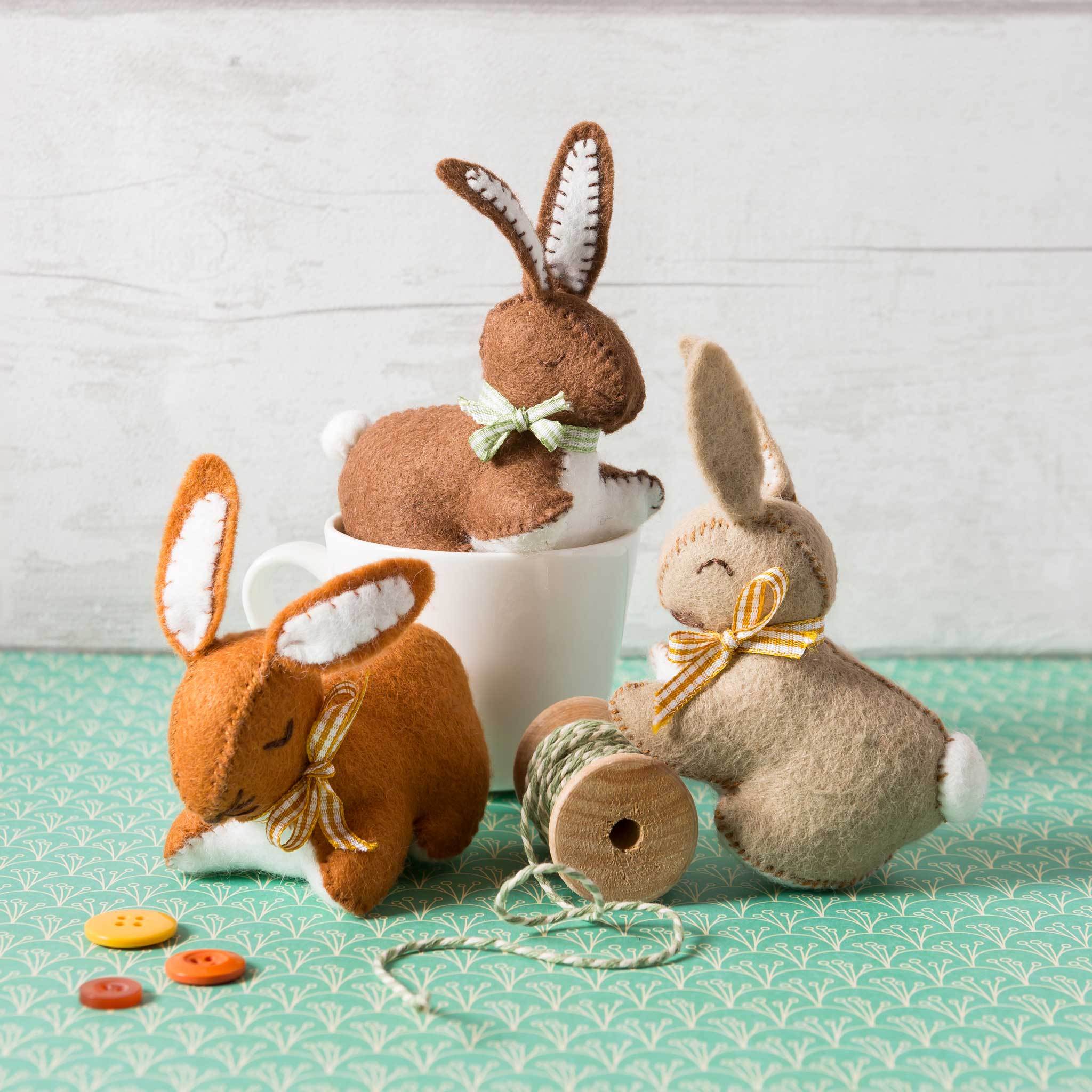 Bunnies Felt Craft Kit - The Art of Home - Jacquelynne Steves