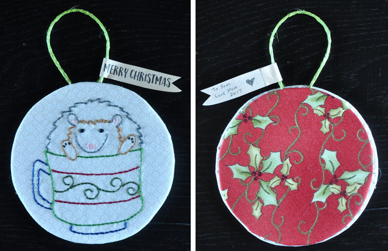 Hedgehog Embroidery Ornament Workshop - The Art of Home - Jacquelynne Steves