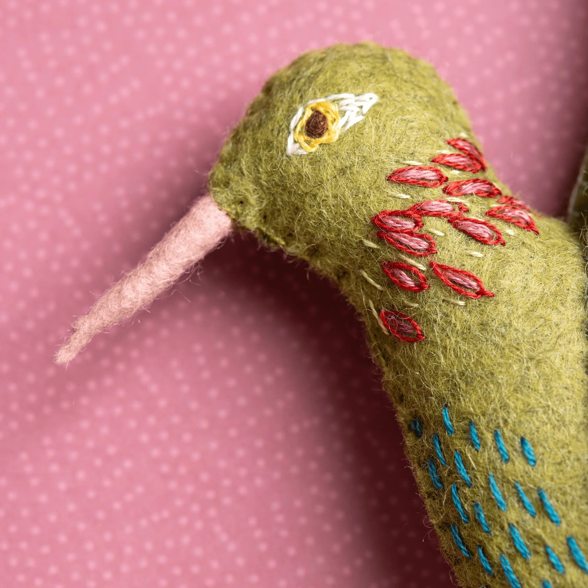 Hummingbird Felt Ornament Kit - The Art of Home - Jacquelynne Steves