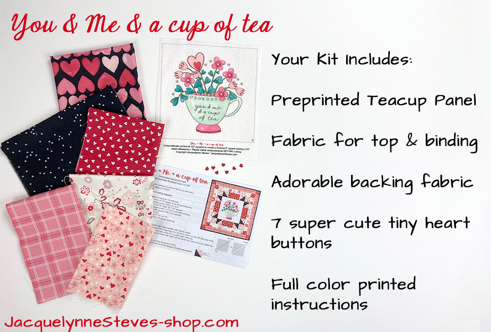You and Me and a Cup of Tea Mini Quilt Kit - Jacquelynne Steves