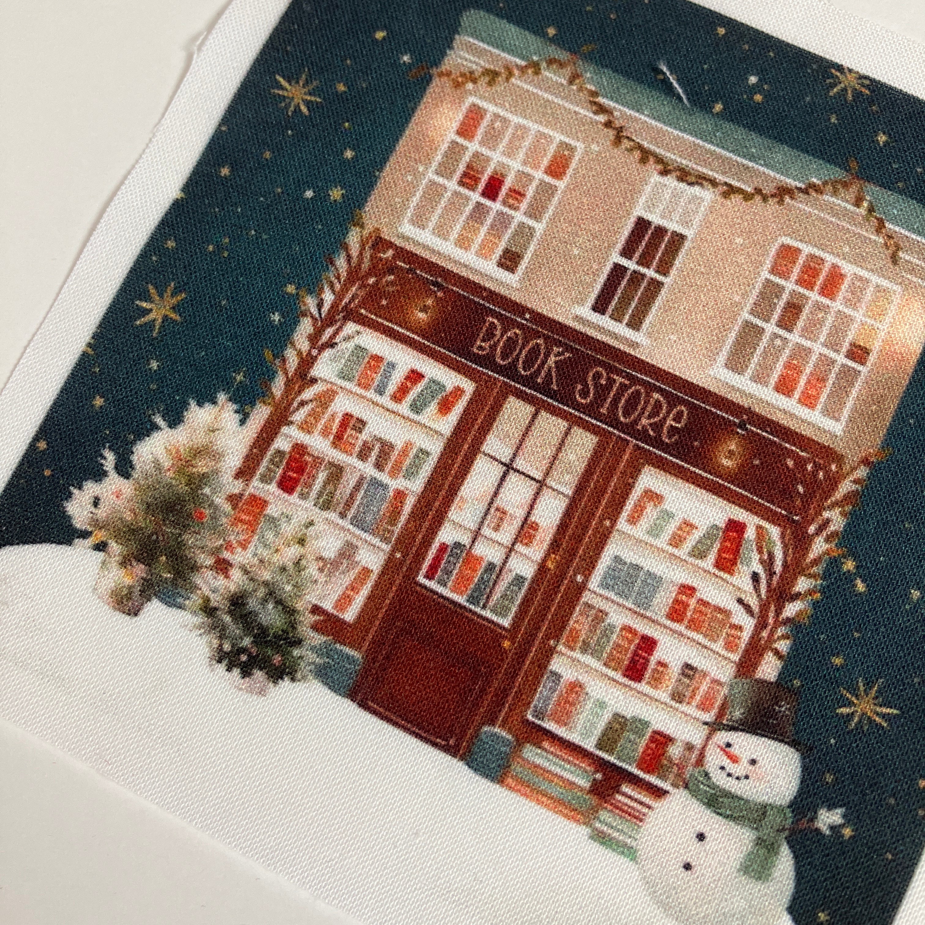 Christmas Village Fabric Panels - Holiday Quilting | Winter Scene