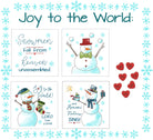 Snowmen From Heaven Fabric Panels with Buttons! - Jacquelynne Steves