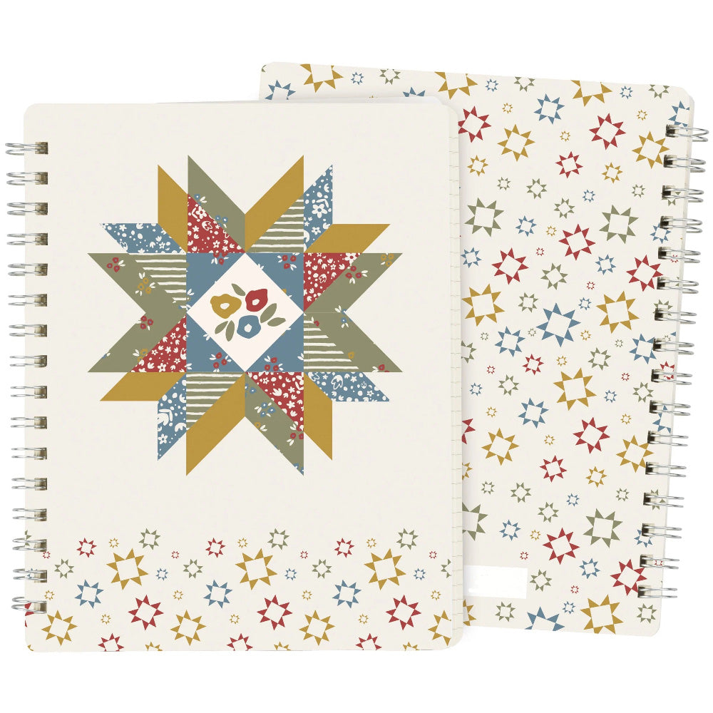 Star Quilt Spiral Notebook - The Art of Home - Jacquelynne Steves