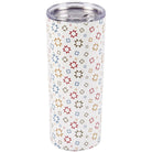 Stainless Steel tumbler white with quilt star block designs in various colors